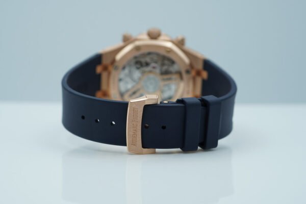 audemars piguet royal oak chronograph 26240or rose gold blue dial 2023 full set